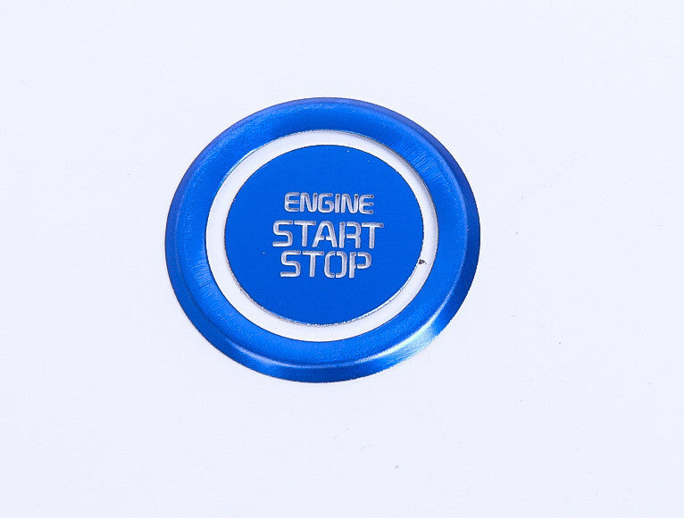 Ignition Switch Start Button Cover Trim for Kia Carnival 2022-2023 Blue Aluminum