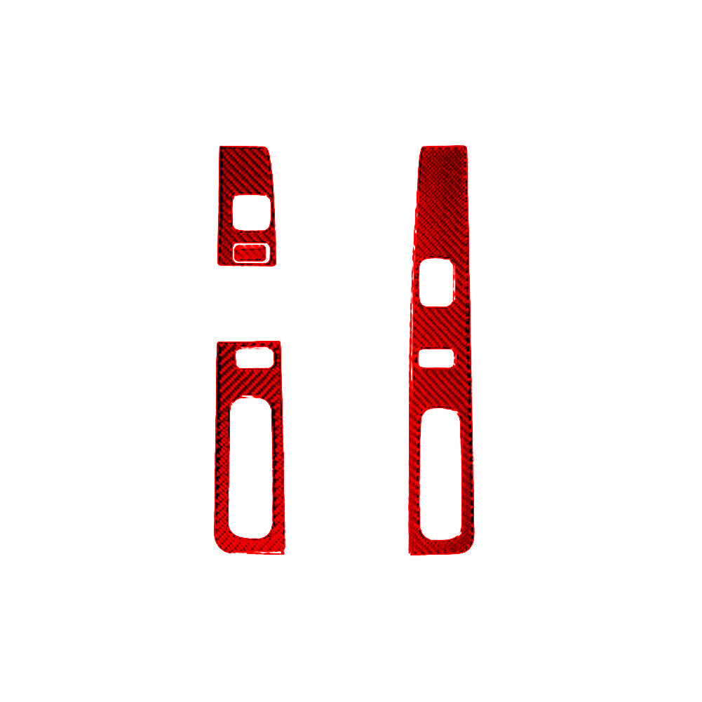 Carbon Fiber Center A/C Button Frame Cover Trim For Explorer 2020-2023 v