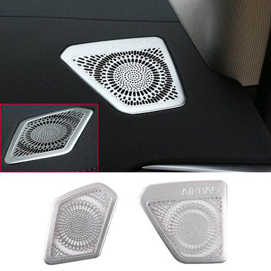 Alloy Silver Dashboard Air Outlet Vent Net Trim for BMW 3 Series G20 G28 2020-22