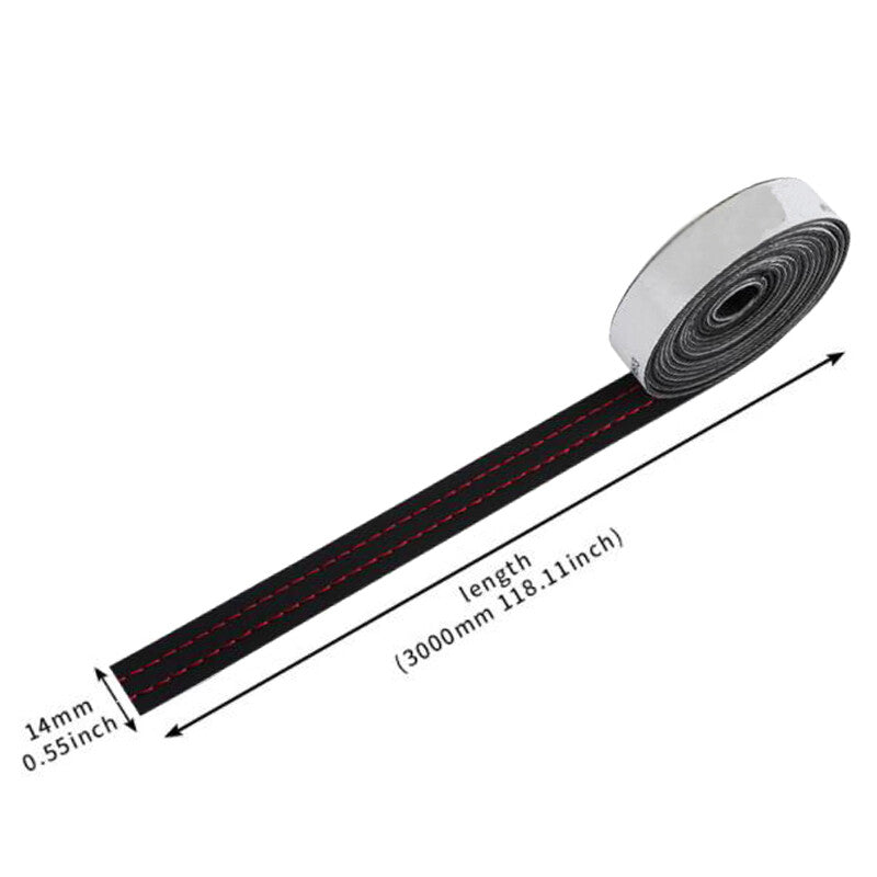 3001.4 cm Leather Sealing Strip Molded Edge Decoration Car Dashboard Gap Strip n
