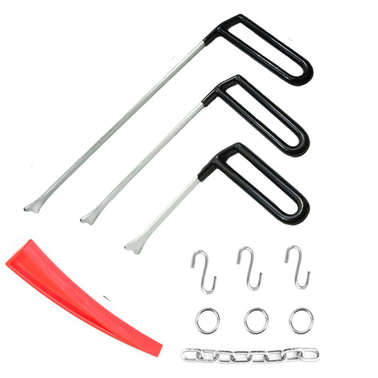 Whale Tail PDR Tools Dent Repair Rod Hail D with S Hooks Door Kits Flat Hook v
