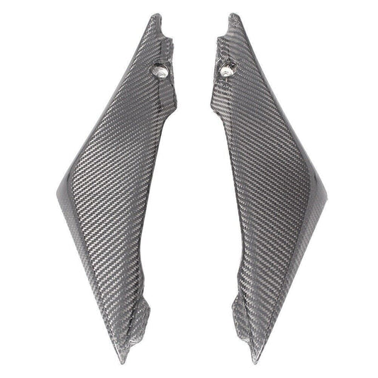 Black Carbon Fiber Tank Side Fairings Trim Fit for Suzuki GSXR1000 2005-2006 K5