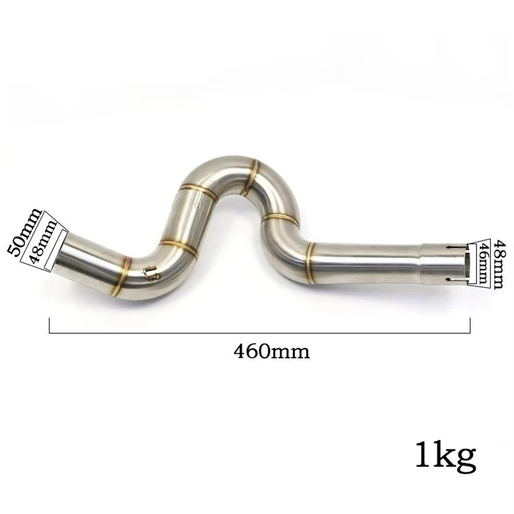 Dirt Bike For Beneli TRK502 Pipe 2016-2018 Exhaust Middle Link Pipe 51mm Slip On