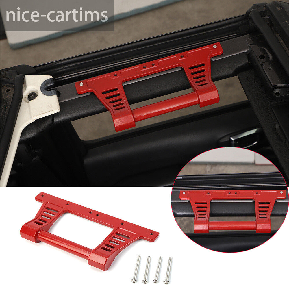 Alloy Red Car Roof Hard Top Grab Handle for Jeep for Wrangler JL Gladiator JT 2018+