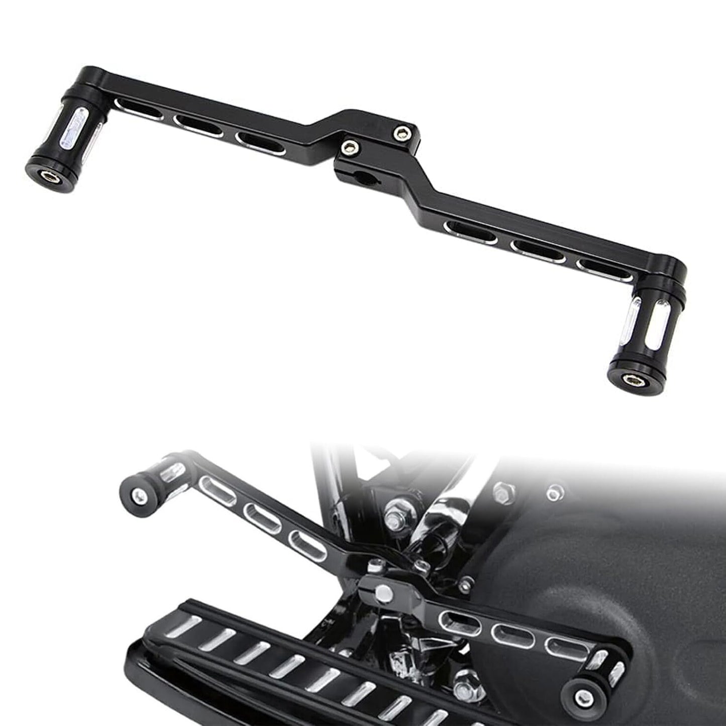 2x Heel Toe Gear Shifter Lever Pedals Shift Pegs for Harley Softail Road King