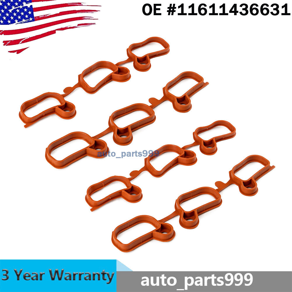 4-piece intake manifold gasket kit for 325Ci, 330Ci, and X5 engines (2001-2006) 11611436631- n