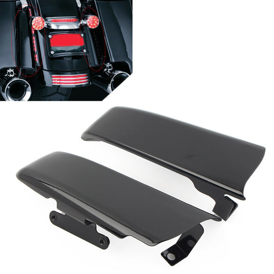 Rear Fender Saddlebag Filler Panels Fit for Harley Road King Glide 14-22 Black Q