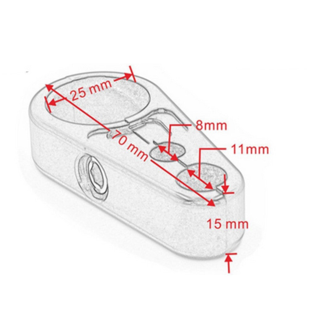 1-inch 25mm handlebar clutch throttle cable brake clamp for Harley Chrome n