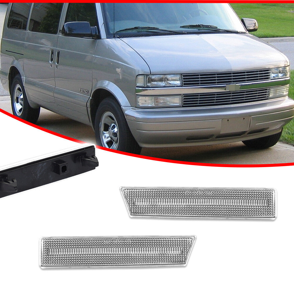 For 1995-05 for Astro / for GMC Safari Van Side Marker Light Front Clear Housing - v