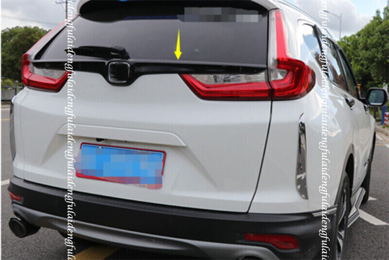 Gloss Black Rear Trunk Lid Upper Decor Strip Cover Trim for Honda CR-V CRV 17-22
