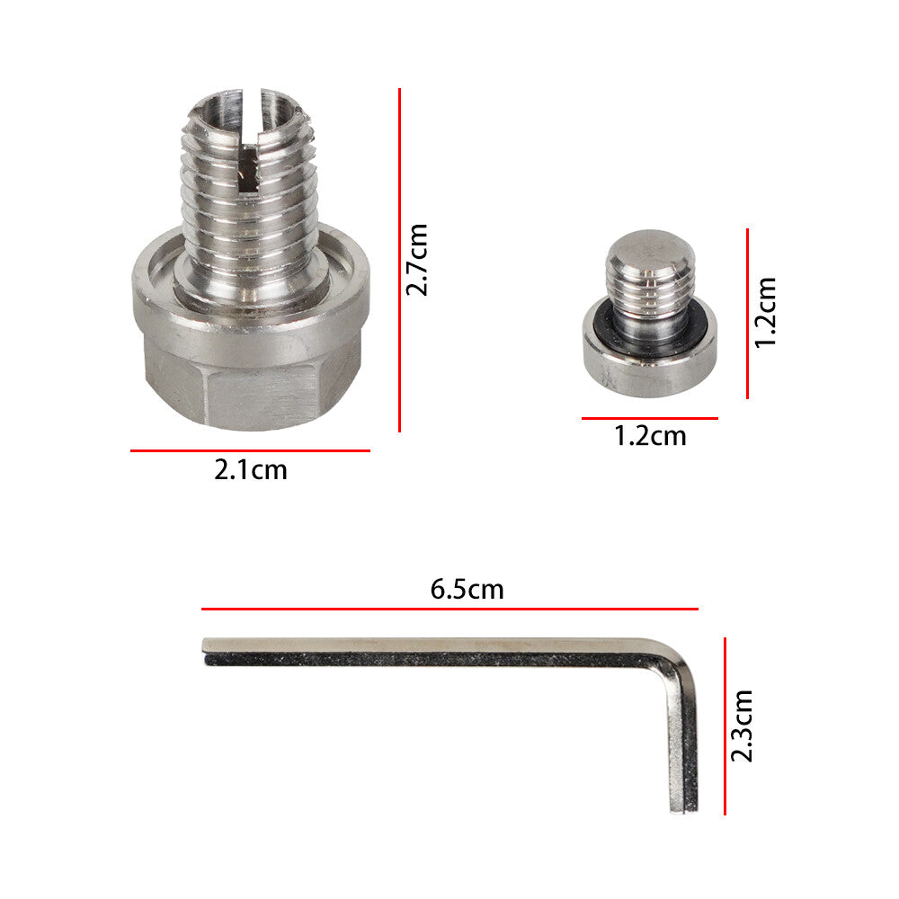 Oil Drain Plug M12.1X1.75 Self Tapping Oil Pan Thread Repair Kit with O-Ring