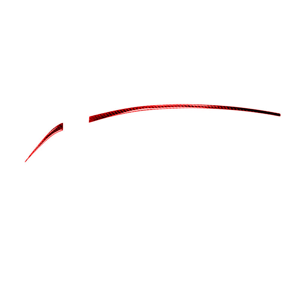 Red 2Pcs Central A/C Control Panel Type B Trim Cover For Tundra 2007-2013 v