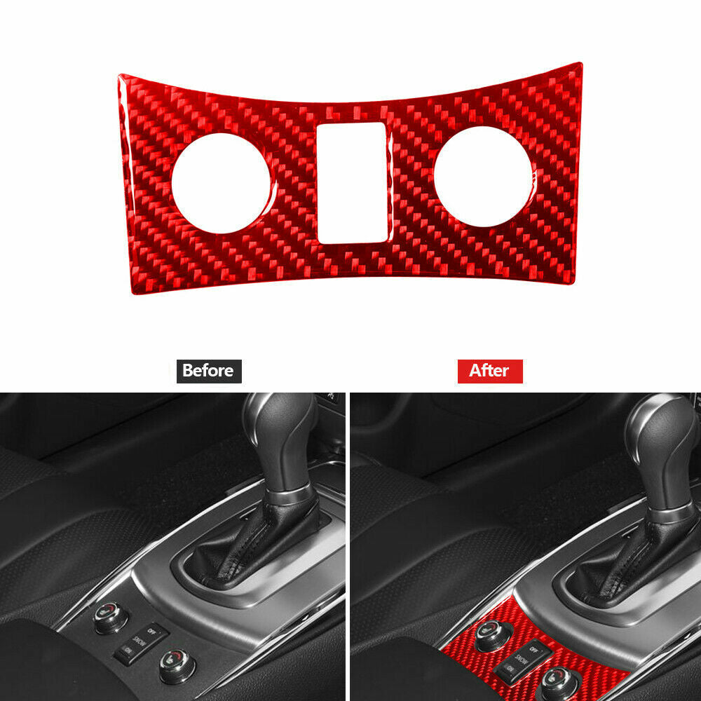 2Pcs Carbon Fiber Interior Door's Panel Cover Trim for Mustang 2005-2009 v