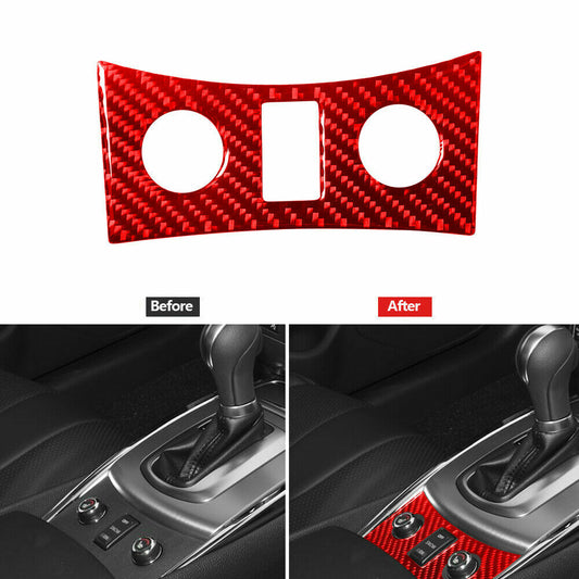 2Pcs Carbon Fiber Interior Door's Panel Cover Trim for Mustang 2005-2009 v