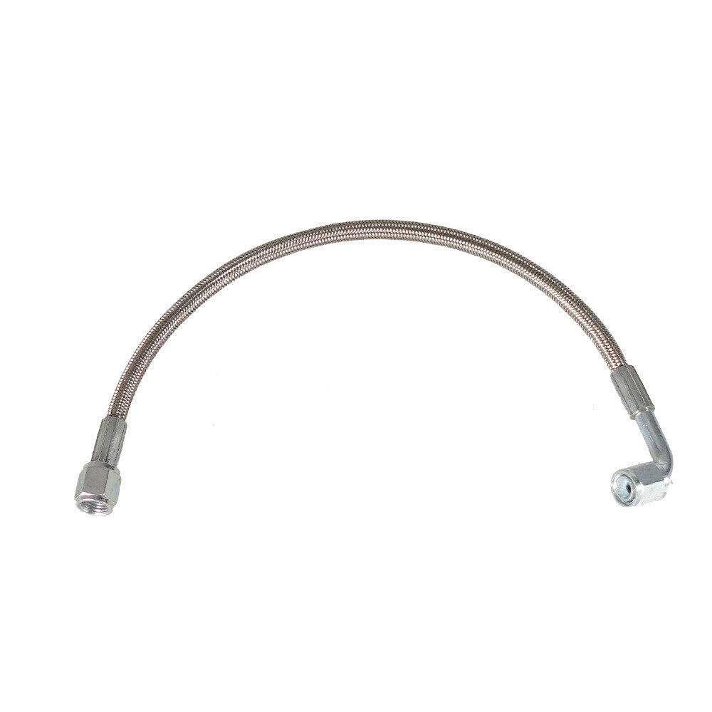 60 Turbo Oil Feed Line Steel Braided PTFE Line 4AN 90° Straight Hose End Teflon
