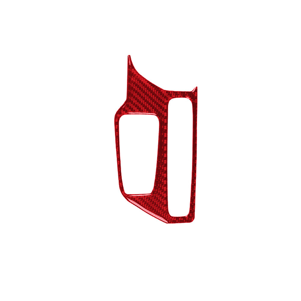Red Carbon Fiber Gear Shift Cover Trim Sticker for Toyota Supra A90 2019-2022