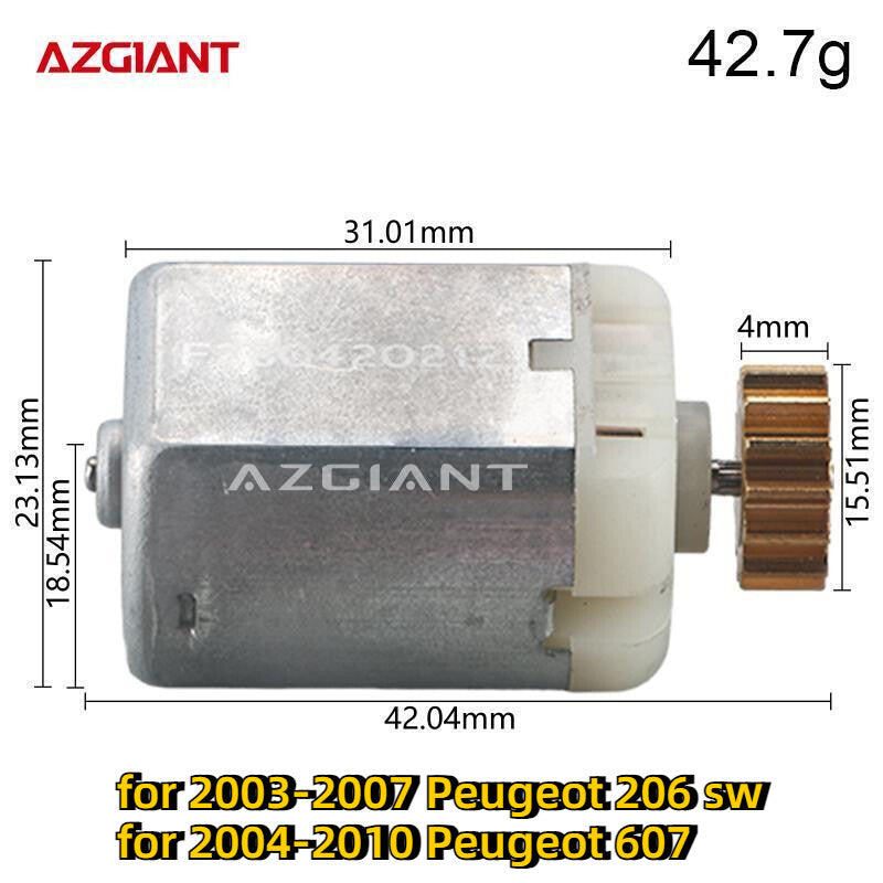 The rear tailgate latch actuator motor is suitable for Peugeot 206 SW / 607