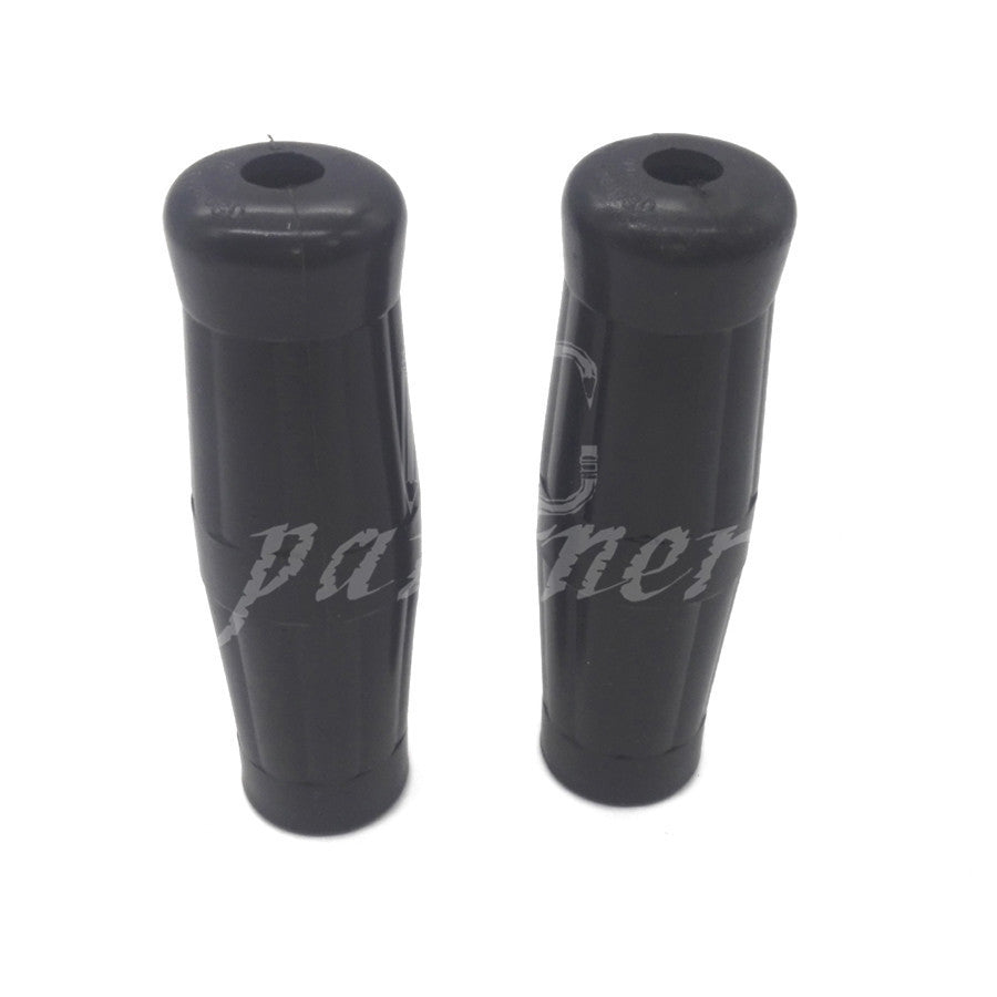 7/8 Black Vintage Motorcycle Classic Coke Bottle Handlebar Rubber Hand Grip Q
