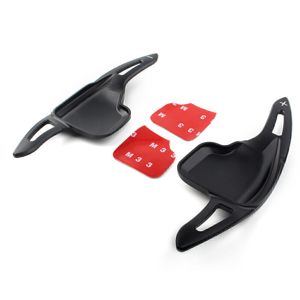 for BMW 2 3 4 5 6 Series X1 Black Steering Wheel Shift Paddle Shifter Trim Cover