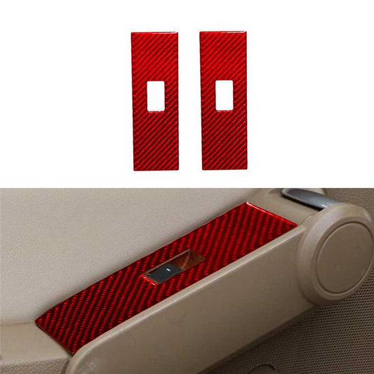 Center Console Water Cup Panel Trim Cover Carbon Fiber for Acura TSX 2003-08 Red v