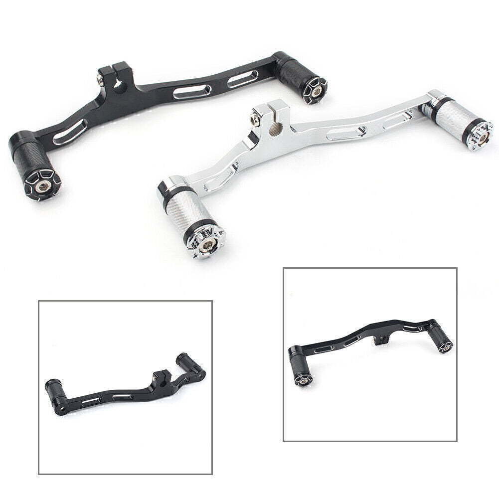 for Harley Dyna 91-17 FXD w/ Mid-Control Front Rear Gear Shifter Lever Black