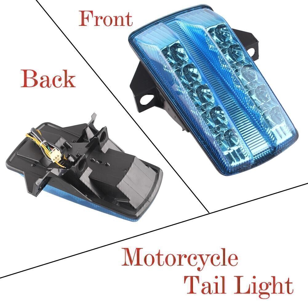 LED Tail Light Brake Lamp Fit for Suzuki SV650 2003 2004 2005 2006 2007 2008 Blue