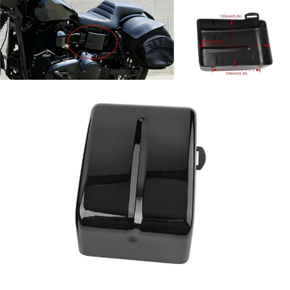 Battery Side Fairing Cover Gloss Black for Harley Dyna Street Bob 06-14 Dyna Fat