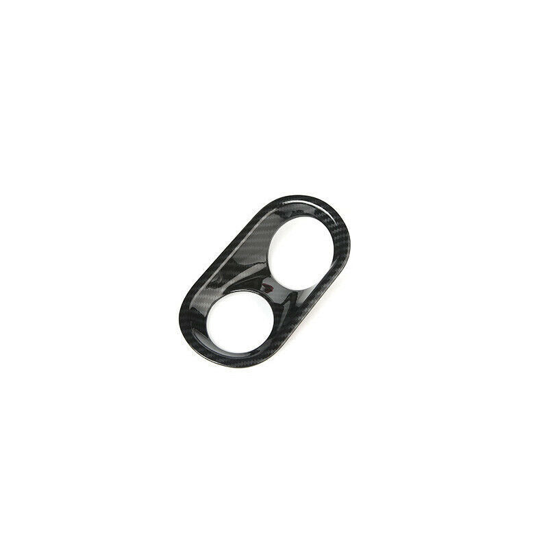 Carbon fiber style headlight switch button protective cover suitable for Porsche Macan 2014 - 2020