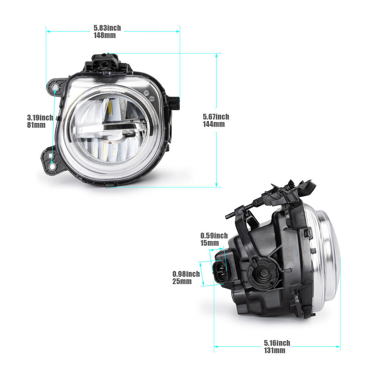 Front Left Side LED Fog Light FOR 14-16 for BMW X3 F25 X4 F26 X5 F15 F85 63177317251
