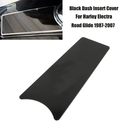 Aluminum dashboard insert cover, black, for Harley Touring Electra Road Glide 1987 - 2007 - n