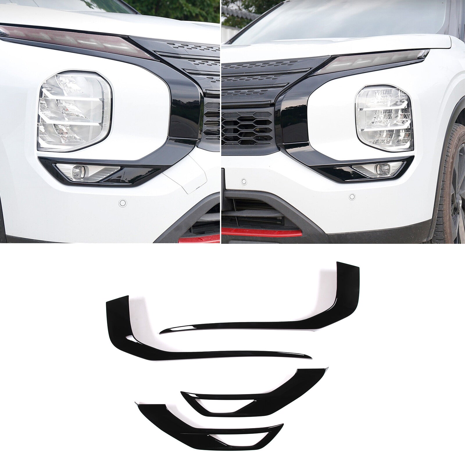 Iron Left Side Tailgate Antenna Mounting Bracket Trim for Prado 2010 - 2022- v