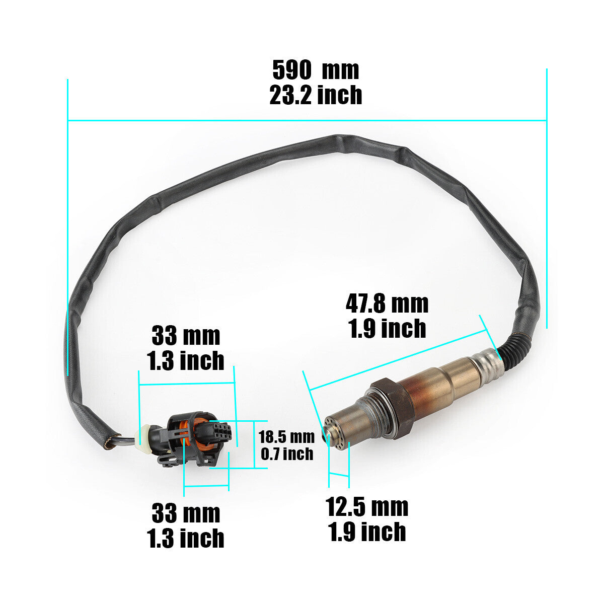 2pcs Front+Rear Oxygen O2 Sensor For 06-08 for Buick Lucerne 3.8L Only fit Exc Calif