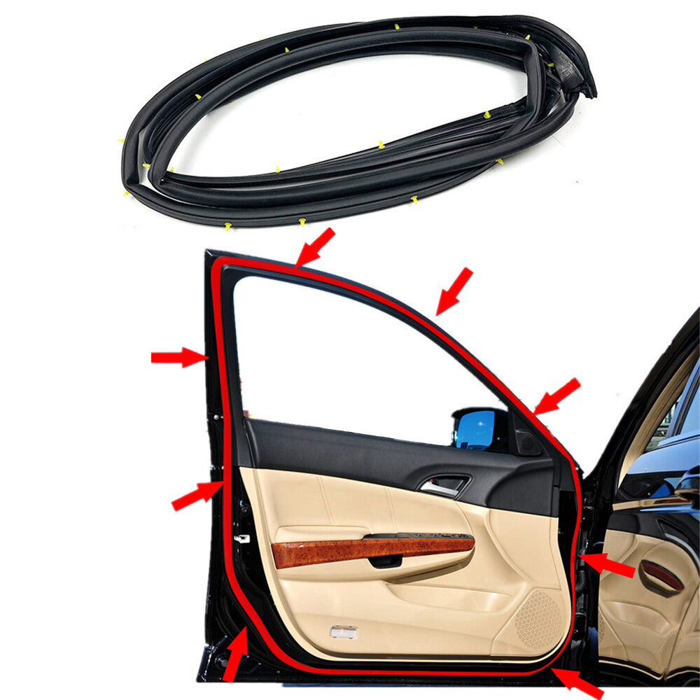 Rubber Front Left Door Weather Strip Seal Driver Side for Accord Sedan 2008-2012