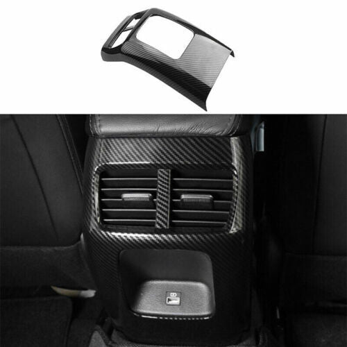 for Hyundai Sonata 2020-2023 Carbon Rear Air Outlet Vent Anti-kick Panel Cover