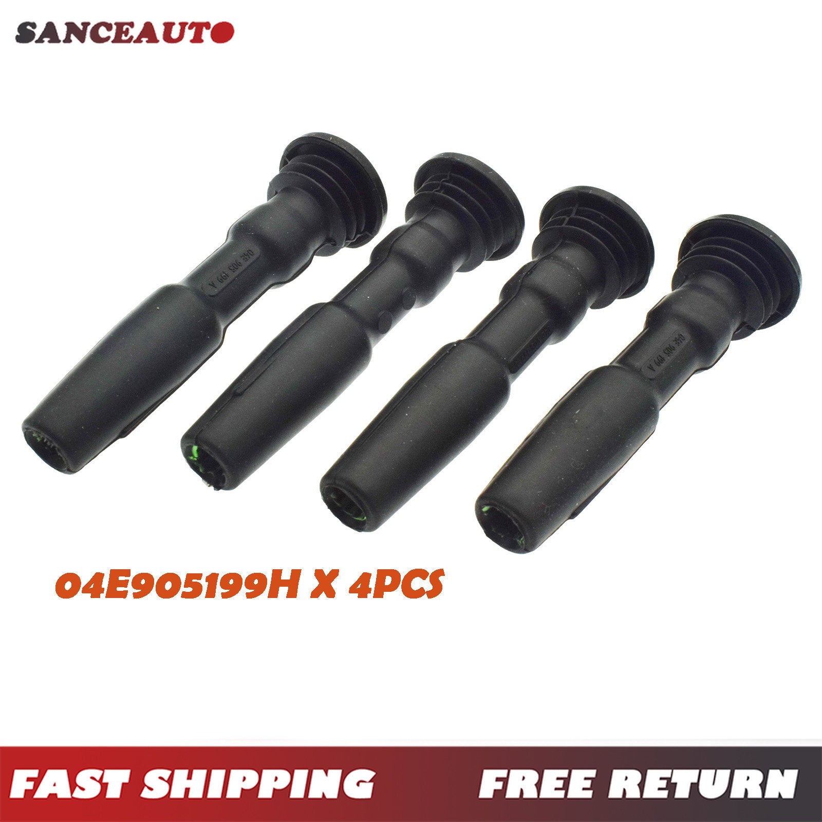 4-piece ignition coil rubber spring connection spark plug set suitable for A4 for Golf CC 04E 905 199 H- n