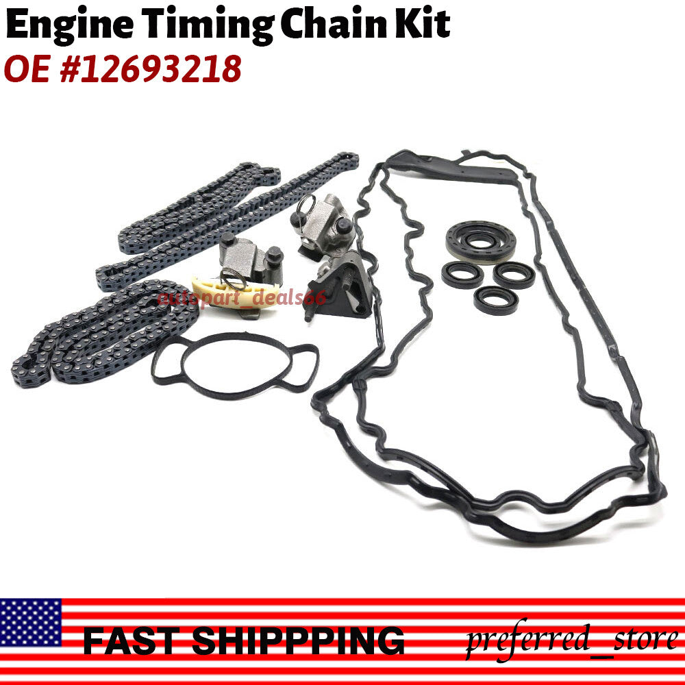 12693218 For GM Camaro Impala Enclave SRX Timing Chain Kit With 3.0L 3.6L Q