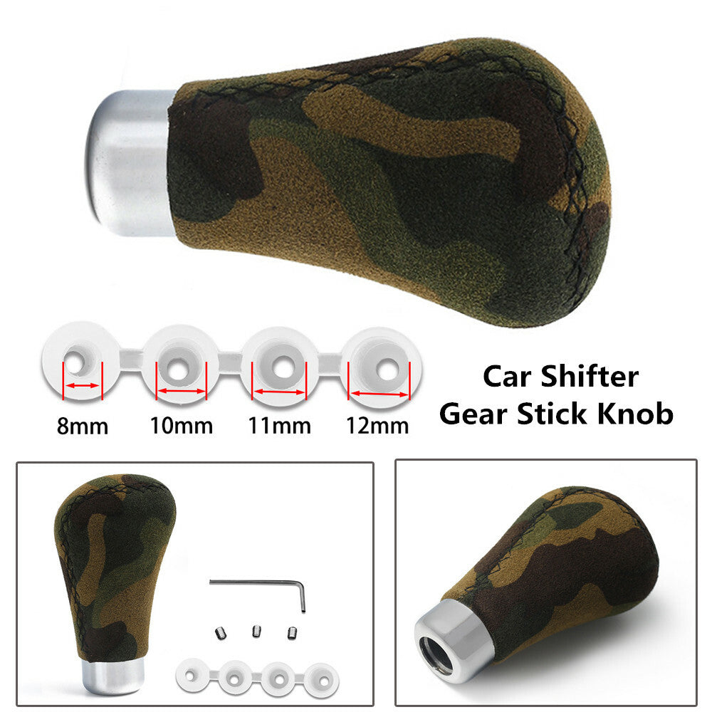 Army camouflage car transmission gear lever cutter head manual/automatic leather - n