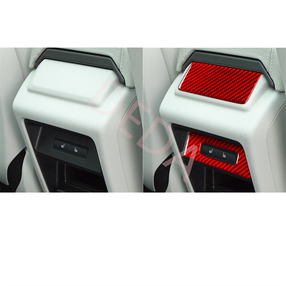 Red Carbon Rear Air Condition Switch Trim for Land Rover Discovery Sport 2015-19