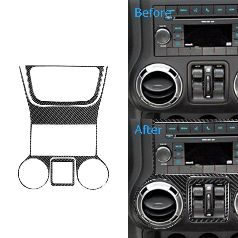 3x Carbon Fiber Door Control Switch Trim Cover for Hyundai for Veloster JS 2019-2022 v