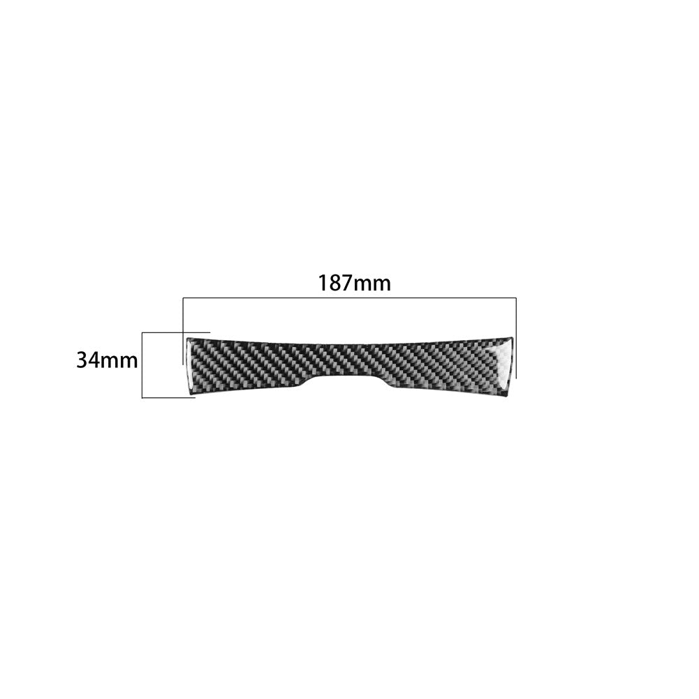 Carbon Fiber Watercup Panel Pusher Decor Trim Cover for Dodge Charger 2015-2021