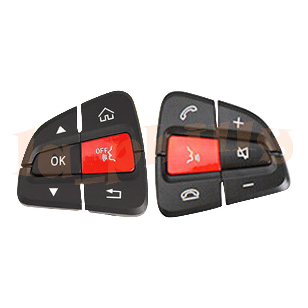 Red Steering Wheel Switch Button Cover Repair Kit for Benz W205 C-class LHRH Q