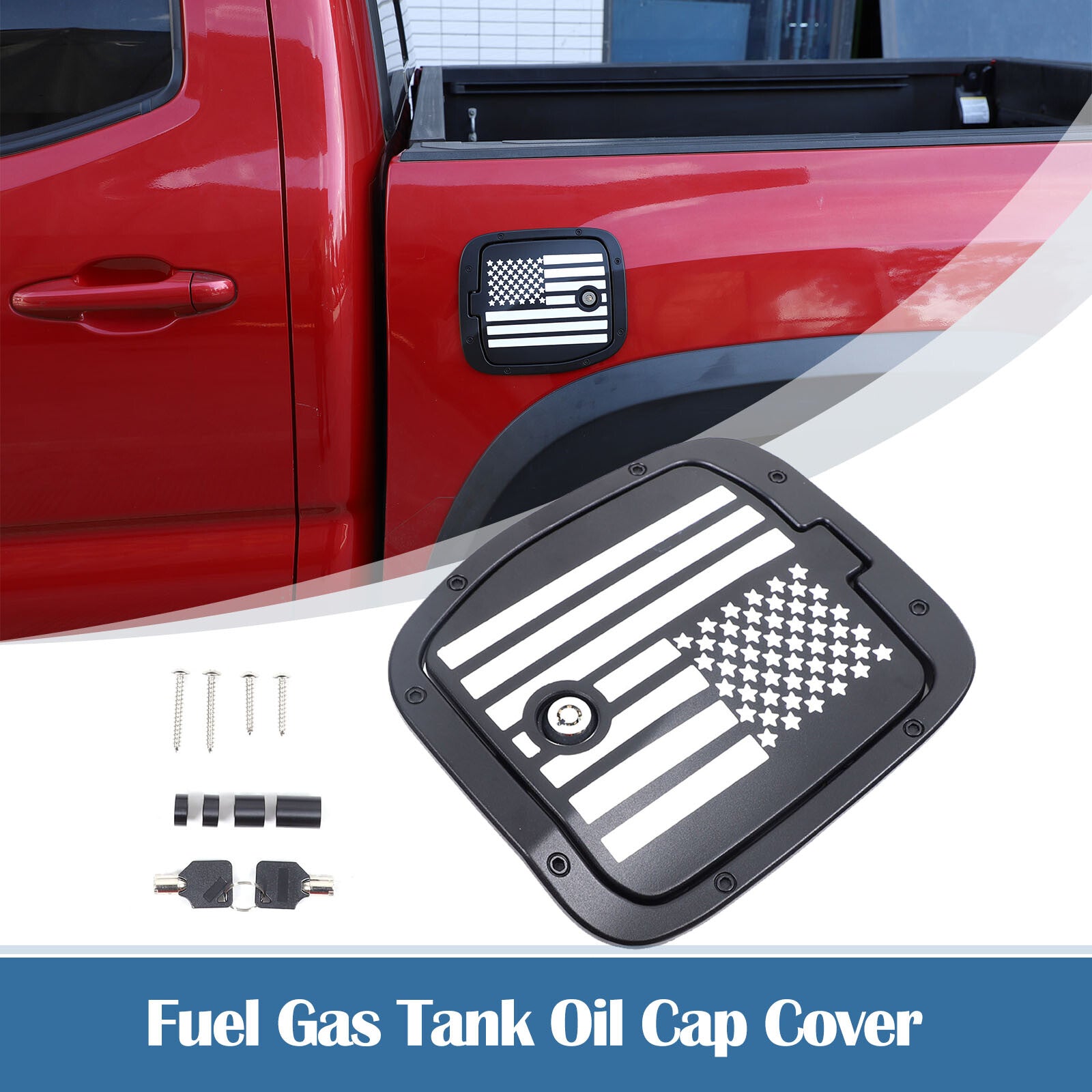 Anti-theft gas fuel tank cap lock for Toyota Tacoma 2016-22 ( Flash) Q