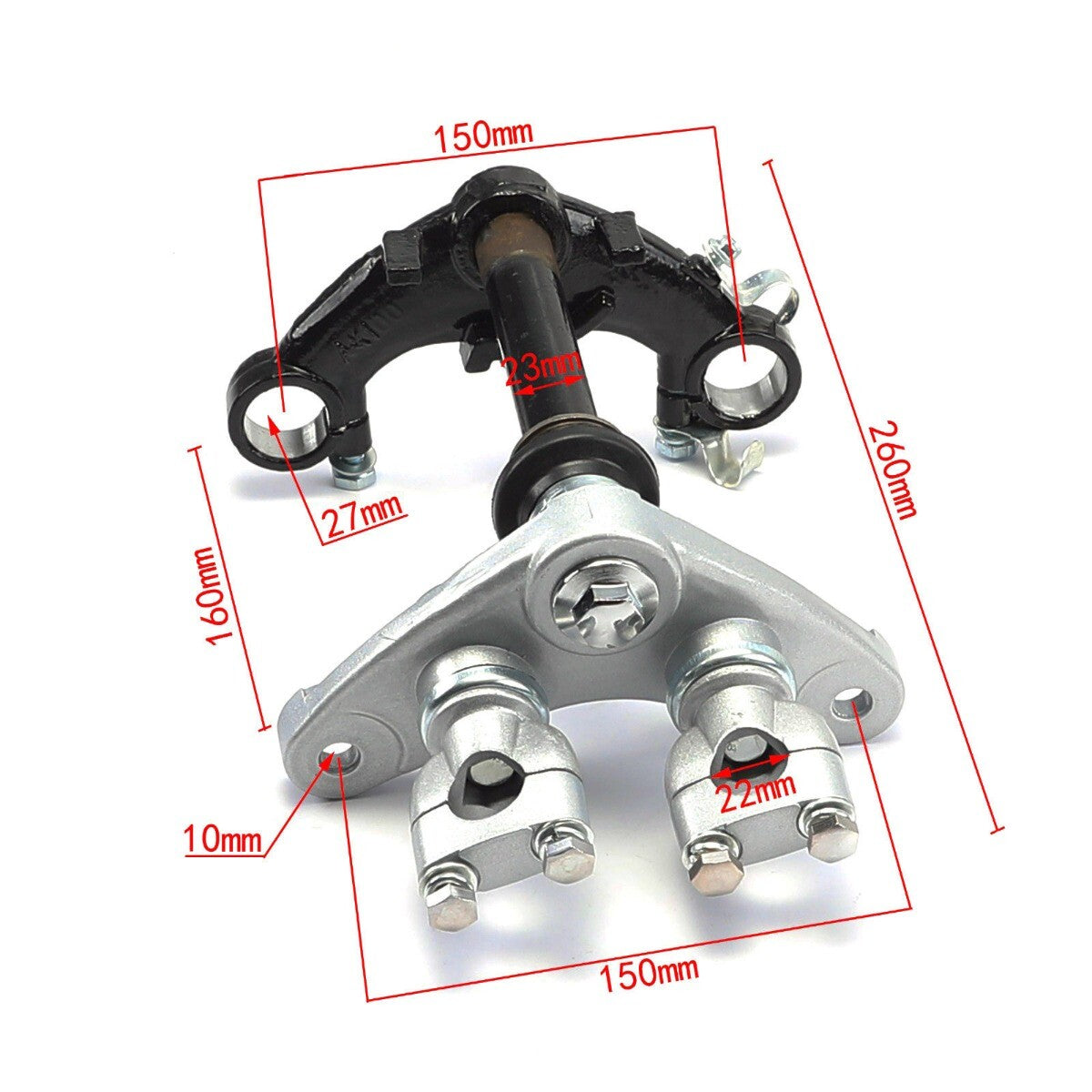 Front fork suspension, three-clip drum brake, suitable for Yamaha TTR50 PW50