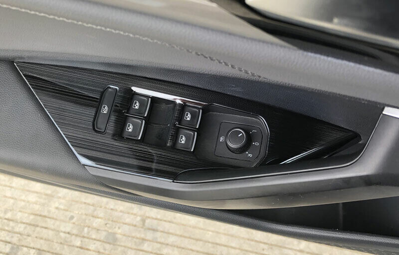 Chrome Side Door Mirror Rain Eyebrow Frame Covers for Hyundai for Elantra 2017-2020 v