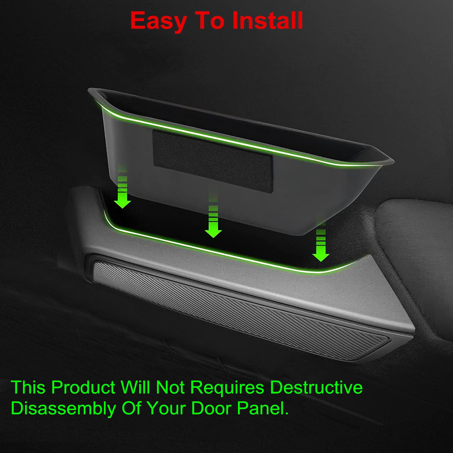 Front Door Handle Storage Box  for ford  Bronco 2021-2024 Interior Organizer 2-PCS