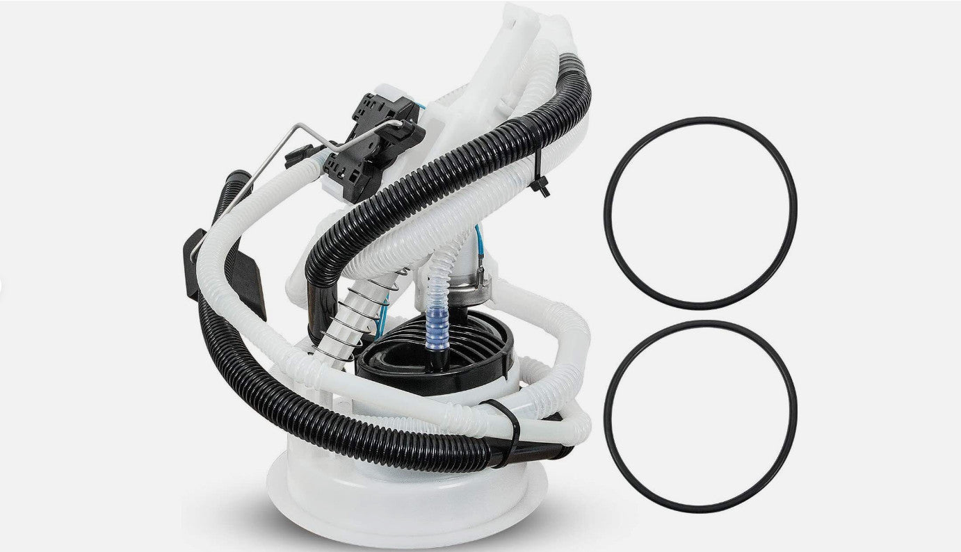 Fuel filter with fuel level transmitter and pressure regulator for 335i, 328i, and 325i. n