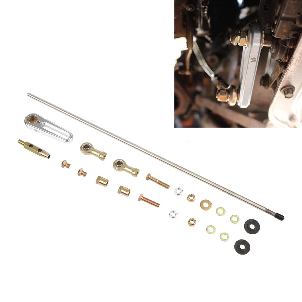 Adjustable column shift linkage kit for gearboxes suitable for GM 350 400 700R4 4L60 4L80E Q