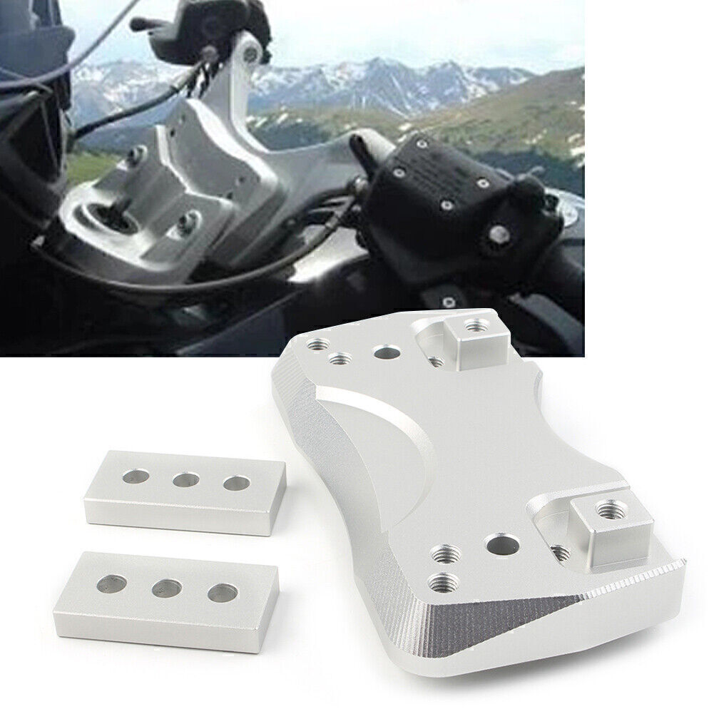 for BMW K1200GT K1300GT CNC Chrome Handle bar Clamp Handlebar Riser Adapter Q
