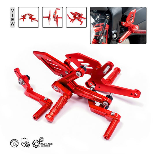 Rear Raise Rearset Set Footrest Peg Pedal For CF-moto 675SS 675SR-R 675NK 675SRS Q