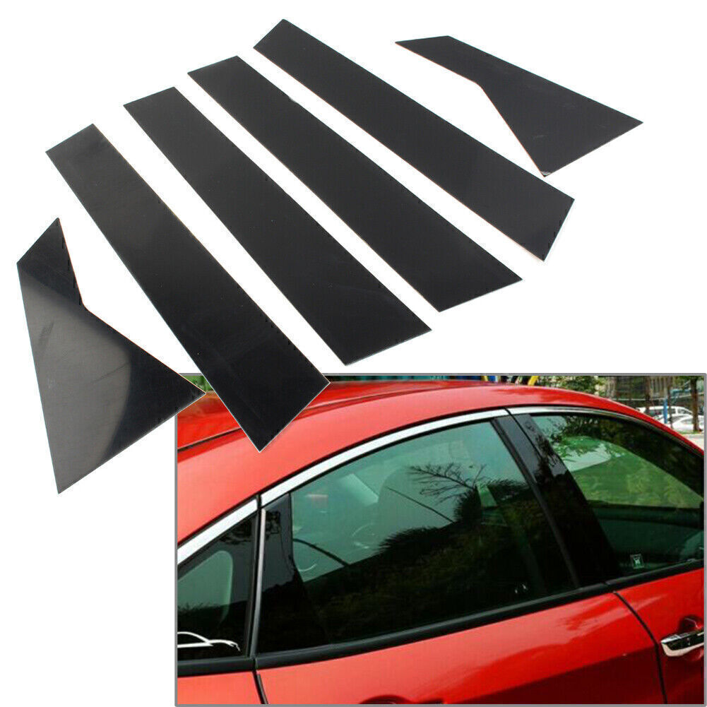For 2016-2020 2019 2018 for Honda for Civic 10th Door Trim Cover Kit Black Pillar Posts